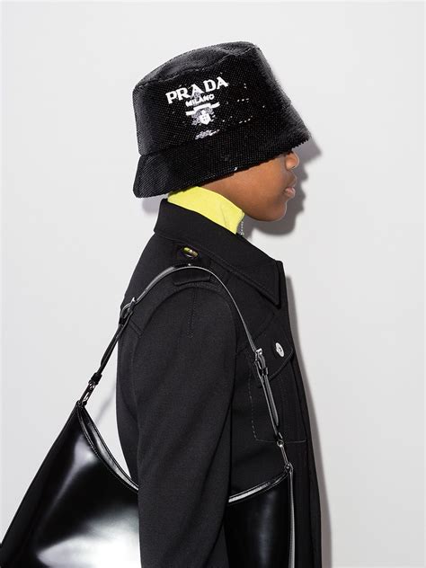 prada cap front logo|prada hat farfetch.